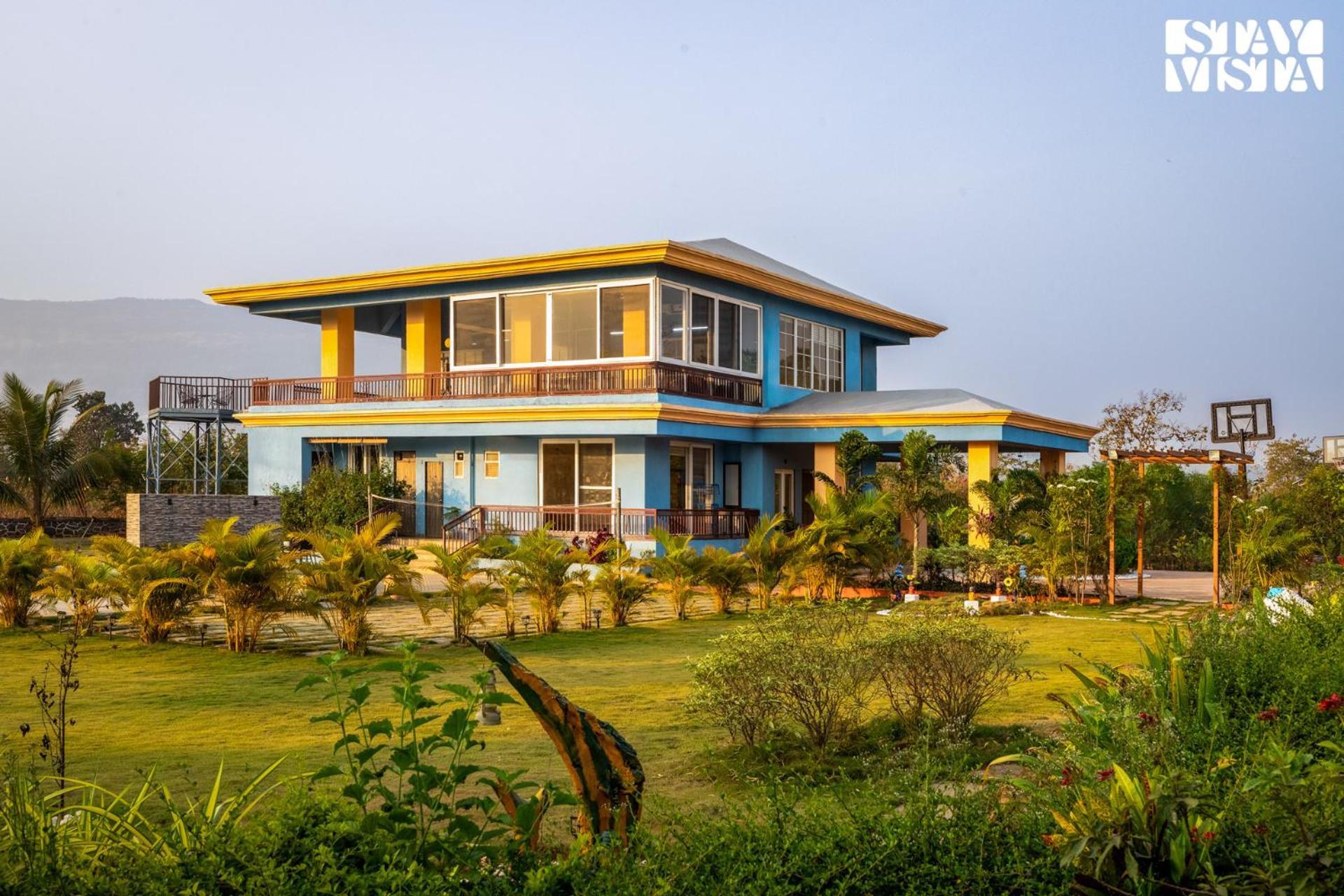 Stayvista'S Hillside Meadows - Mountainside Retreat With Farm View, Pool & Deck, Lawn & Gazebo Chinchavli Luaran gambar